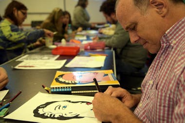 One of the art workshops of the NGO Proyecto Suma, based in Palermo